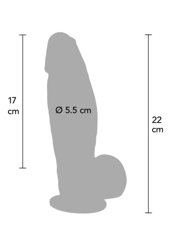 ⁨Ultra Realistic Dildo Silicone 22 cm⁩ w sklepie Wasserman.eu