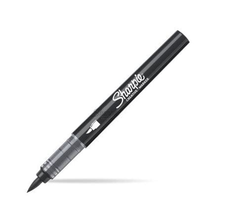 ⁨MARKER AKRYLOWY CZARNY PĘDZELKOWA KOŃCÓWKA⁩ w sklepie Wasserman.eu