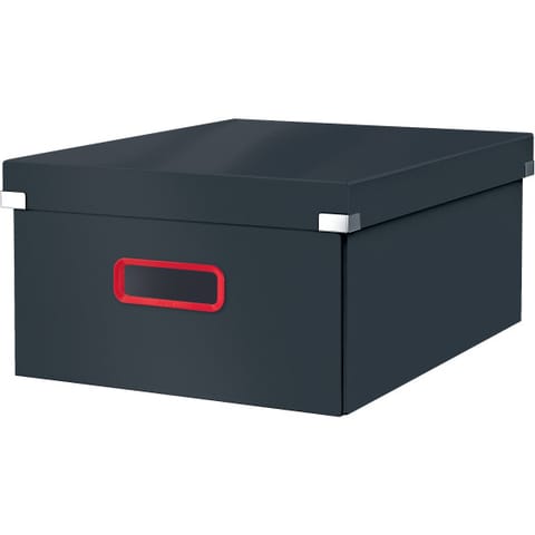 ⁨Pudełko do przechowywania Leitz Click&Store Cosy duże szare 53490089⁩ w sklepie Wasserman.eu