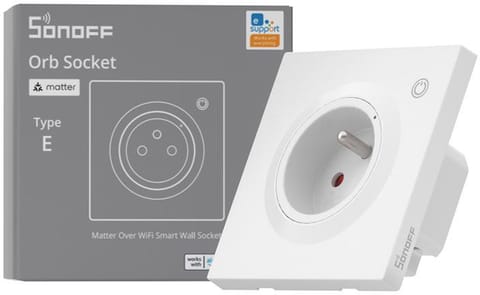 ⁨Inteligentne gniazdko ścienne Sonoff WS01TPE-E WiFi (typ E)⁩ w sklepie Wasserman.eu