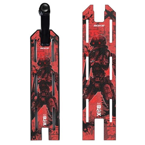 ⁨Grip tape do hulajnogi wyczynowej Soke Griptape 52x13cm Red Cyber⁩ w sklepie Wasserman.eu