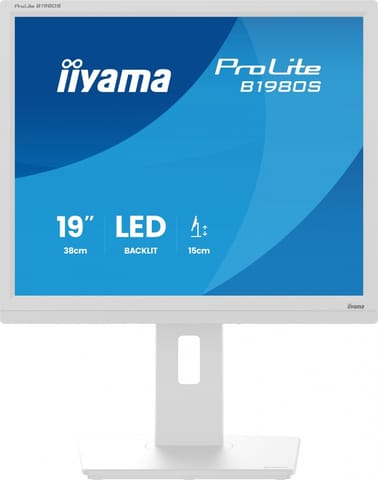 ⁨Monitor 19 cali B1980S-W1 HDMI, DP, PIVOT, HAS/150mm⁩ w sklepie Wasserman.eu