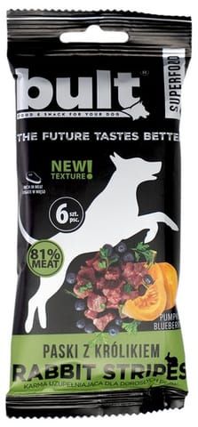 ⁨Bult Superfood Tasty Stripes Paski z królikiem 60g⁩ w sklepie Wasserman.eu