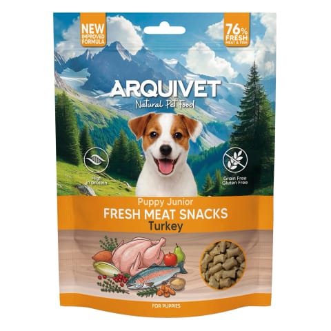 ⁨ARQUIVET FRESH półwilgotny przysmak dla szczeniąt z indykiem 300 g⁩ w sklepie Wasserman.eu