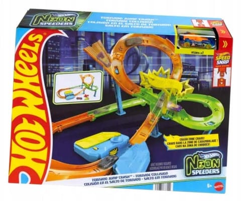 ⁨Hot Wheels Neon Speeders Tornado Jump Crash⁩ w sklepie Wasserman.eu