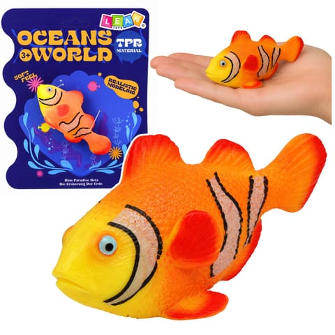 ⁨Ryba Gumowa Błazenek Figurka Rozciągliwa Realistyczna Ryba Oceaniczna 10cm⁩ w sklepie Wasserman.eu