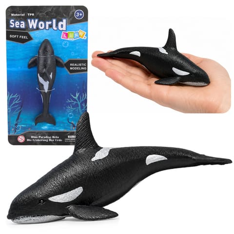 ⁨Ryba Gumowa Orka Figurka Rozciągliwa Realistyczna Ssak Morski 17,5 cm⁩ w sklepie Wasserman.eu
