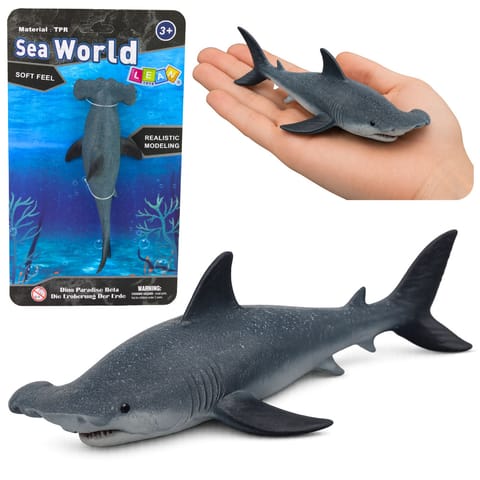 ⁨Ryba Gumowa Rekin Młot Figurka Rozciągliwa Realistyczna 17cm⁩ w sklepie Wasserman.eu