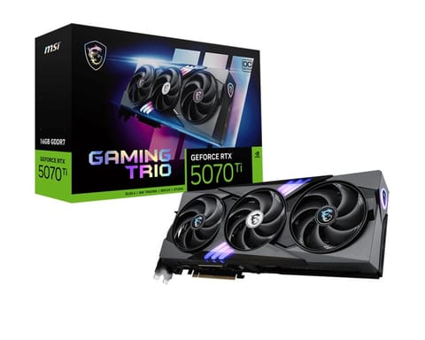⁨Karta graficzna MSI RTX 5070 Ti 16G GAMING TRIO OC⁩ w sklepie Wasserman.eu