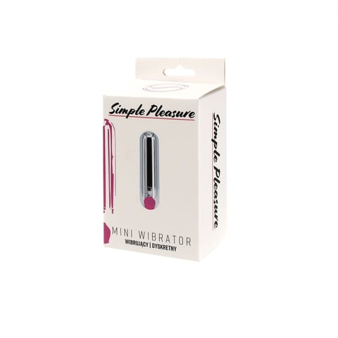 ⁨Wibrator Mini Typ Bullet Ładowany Usb Srebrny⁩ w sklepie Wasserman.eu