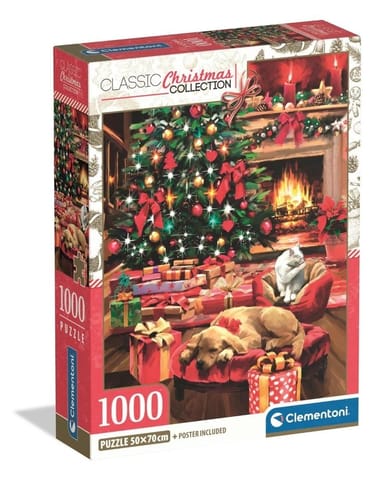 ⁨Puzzle 1000 Xmas Coll. Christmas By The Fire⁩ w sklepie Wasserman.eu