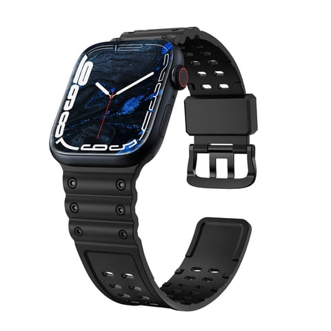 ⁨Pasek elastyczny do Apple Watch 38 / 40 / 41 mm - czarny⁩ w sklepie Wasserman.eu