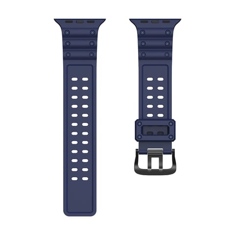 ⁨Pasek elastyczny do Apple Watch 38 / 40 / 41 mm - granatowy⁩ w sklepie Wasserman.eu