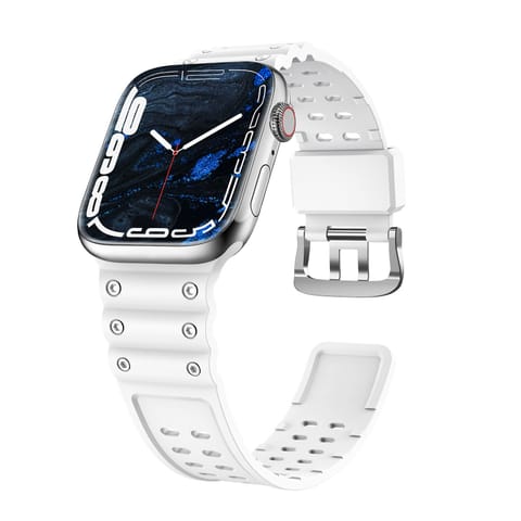 ⁨Pasek elastyczny do Apple Watch 38 / 40 / 41 mm - biały⁩ w sklepie Wasserman.eu
