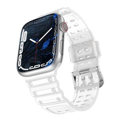 ⁨Pasek elastyczny do Apple Watch 38 / 40 / 41 mm - przezroczysty⁩ w sklepie Wasserman.eu