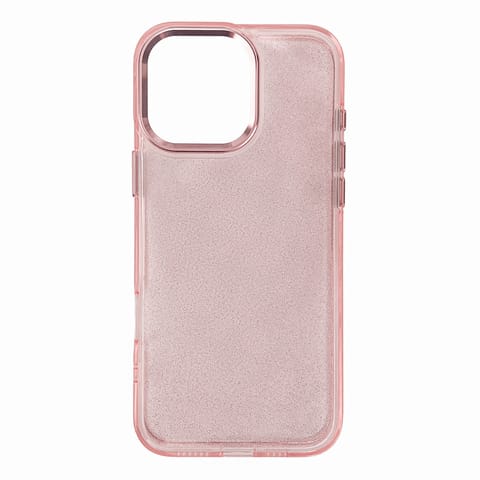 ⁨Etui pokrowiec na iPhone 16 Pro Glitter Case - różowe z brokatem⁩ w sklepie Wasserman.eu