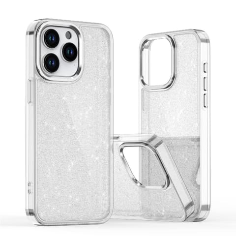 ⁨Etui pokrowiec na iPhone 16 Pro Max Glitter Case - przezroczyste z brokatem⁩ w sklepie Wasserman.eu