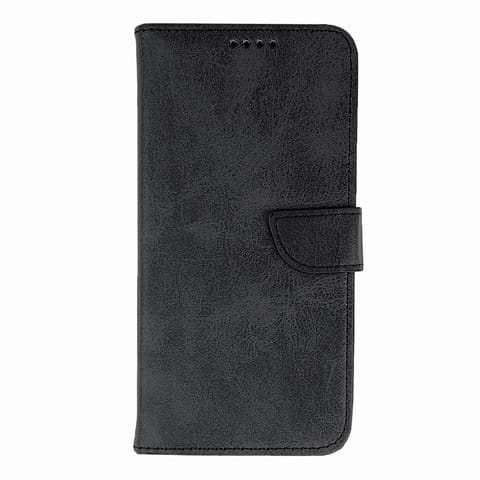 ⁨Etui pokrowiec na iPhone 16 Leather Book Case - czarny⁩ w sklepie Wasserman.eu