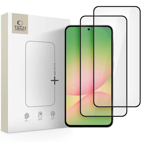 ⁨Szkło hartowane na Samsung Galaxy A36 / A56 5G Glass Fit+ czarne - 2 szt.⁩ w sklepie Wasserman.eu