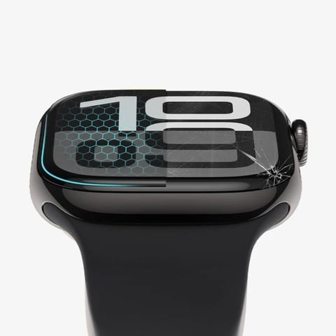 ⁨Szkło hybrydowe na zegarek Garmin Forerunner 47 mm czarne - 2 szt.⁩ w sklepie Wasserman.eu