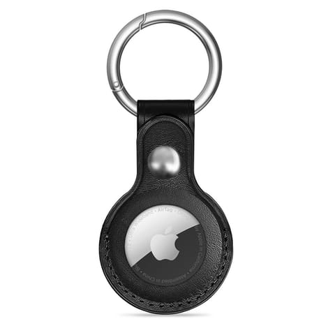 ⁨Etui brelok na lokalizator Apple AirTag 1 / 2 NaturalFit - czarny⁩ w sklepie Wasserman.eu