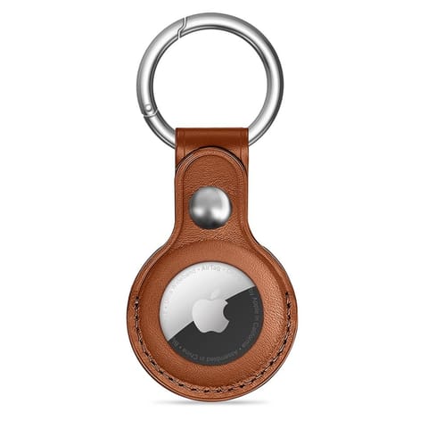 ⁨Etui brelok na lokalizator Apple AirTag 1 / 2 NaturalFit - brązowy⁩ w sklepie Wasserman.eu