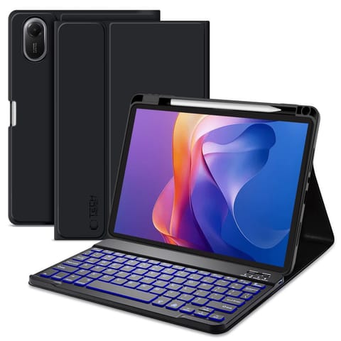 ⁨Etui pokrowiec z klawiaturą na Xiaomi Redmi Pad 2 11.0 - czarny⁩ w sklepie Wasserman.eu