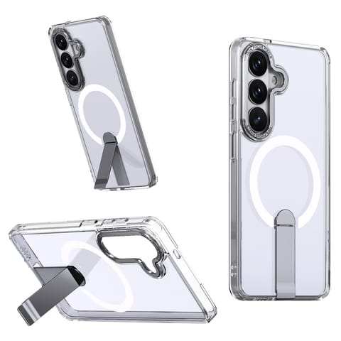 ⁨Etui pokrowiec na Samsung Galaxy A57 z podstawką Hybrid Armor X MagSafe - przezroczysty⁩ w sklepie Wasserman.eu