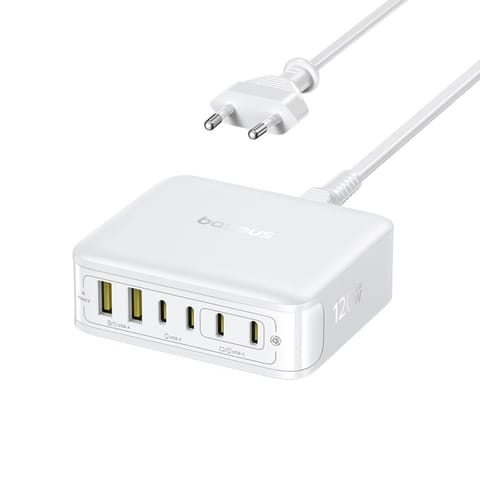 ⁨Stacja ładująca USB-A USB-C EnerFill FH21 120W - biała⁩ w sklepie Wasserman.eu