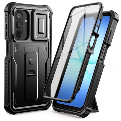 ⁨Etui pokrowiec na Samsung Galaxy A17 4G / 5G Kevlar Cam+ - czarny⁩ w sklepie Wasserman.eu
