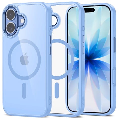 ⁨Etui pokrowiec na iPhone 17 MagMat MagSafe - przezroczysto niebieski⁩ w sklepie Wasserman.eu