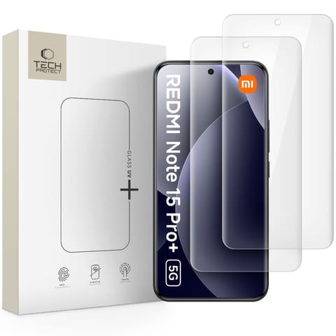 ⁨Szkło hartowane na Xiaomi Redmi Note 15 Pro+ 5G Glass UV+ - 2 szt.⁩ w sklepie Wasserman.eu
