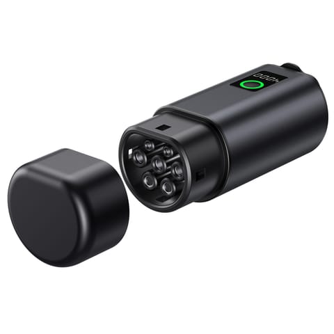 ⁨Adapter V2L Type 2 - Schuko 3500W z wyświetlaczem mocy do aut elektrycznych⁩ w sklepie Wasserman.eu