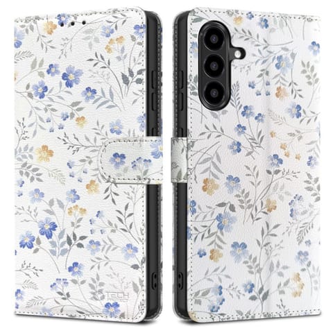 ⁨Etui pokrowiec na Samsung Galaxy A57 5G Wallet - kolorowe kwiaty⁩ w sklepie Wasserman.eu
