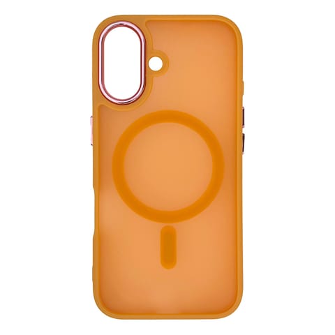 ⁨Etui pokrowiec na iPhone 16 Magnetic Collection MagSafe - pomarańczowy⁩ w sklepie Wasserman.eu