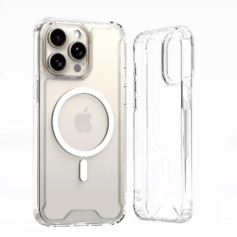 ⁨Etui pokrowiec na iPhone 16 Pro Clear Corner Case MagSafe - przezroczysty⁩ w sklepie Wasserman.eu