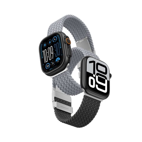 ⁨Zestaw 2 pasków do Apple Watch 45/46/49 mm Blend Band - szaro czarny / szary⁩ w sklepie Wasserman.eu