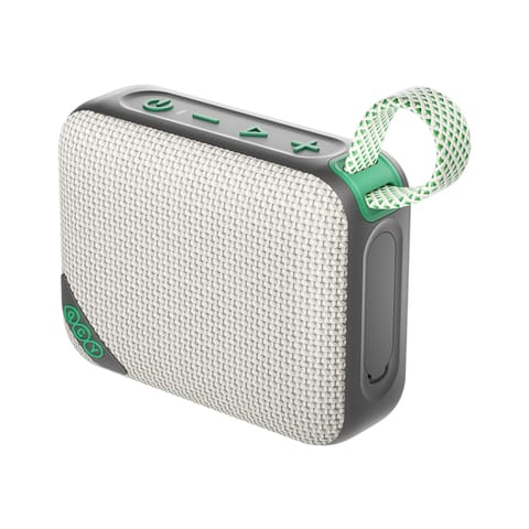 ⁨Głośnik bezprzewodowy Bluetooth z podświetleniem RGB IP67 - szarozielony⁩ w sklepie Wasserman.eu