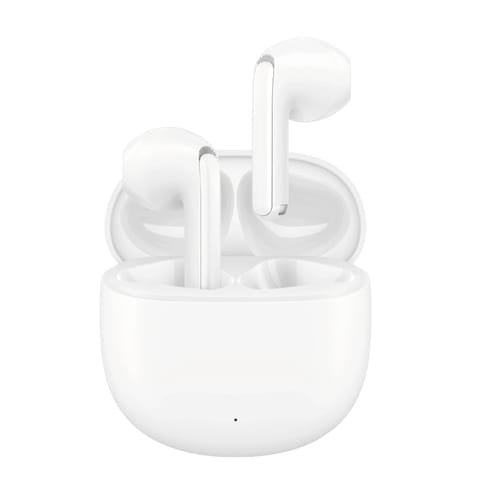 ⁨Słuchawki bezprzewodowe douszne Bluetooth TWS - białe⁩ w sklepie Wasserman.eu