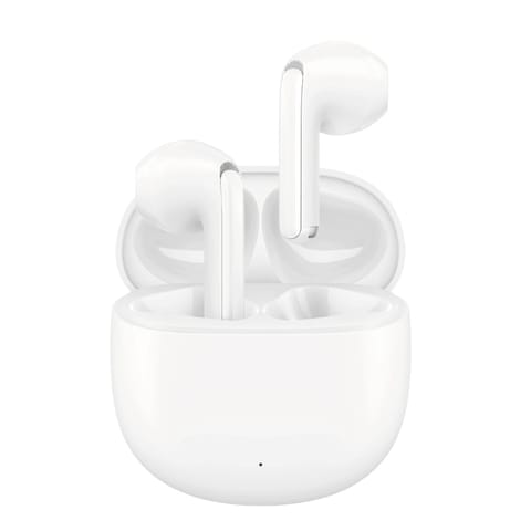 ⁨Słuchawki bezprzewodowe douszne z funkcjami AI Bluetooth TWS - białe⁩ w sklepie Wasserman.eu