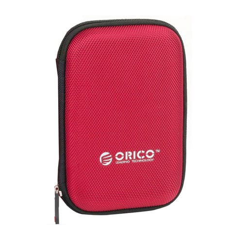 ⁨Etui ochronne na dysk przenośny 2.5'' - czerwone⁩ w sklepie Wasserman.eu