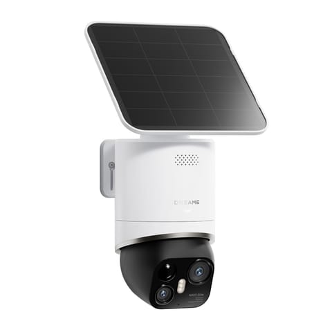 ⁨Kamera zewnętrzna 360 z panelem solarnym 4K 8MP 2.4GHz WiFi 13000mAh - biała⁩ w sklepie Wasserman.eu