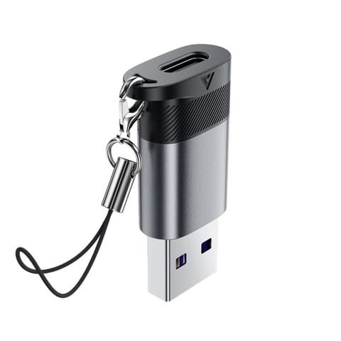 ⁨Adapter przejściówka USB-C - USB-A - szary⁩ w sklepie Wasserman.eu