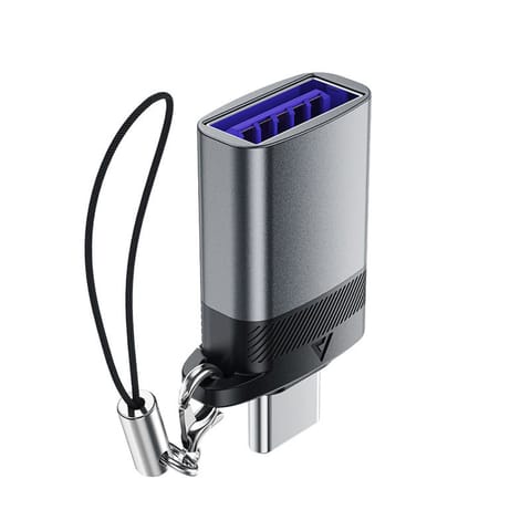 ⁨Adapter przejściówka USB-A - USB-C - szary⁩ w sklepie Wasserman.eu