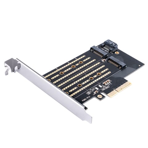 ⁨Karta rozszerzeń do dysków M.2 NVMe i SATA - czarna⁩ w sklepie Wasserman.eu