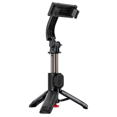⁨Selfie stick z automatycznym statywem i pilotem Bluetooth 63 cm - czarny⁩ w sklepie Wasserman.eu