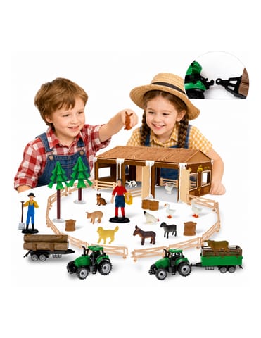 ⁨WOOPIE Zestaw Mały Farmer XL Figurki Gospodarstwo⁩ w sklepie Wasserman.eu