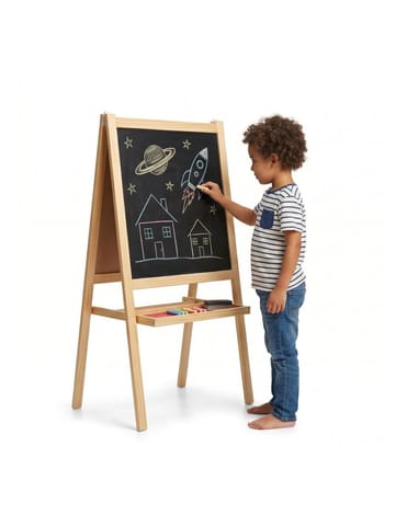 ⁨CLASSIC WORLD EDU Drewniana Tablica Kredowa Edukacyjna⁩ w sklepie Wasserman.eu