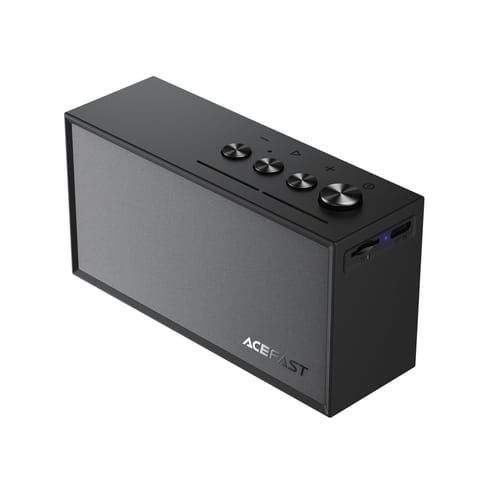 ⁨Głośnik bezprzewodowy z trybem stereo i ENC Bluetooth microSD TWS - czarny⁩ w sklepie Wasserman.eu