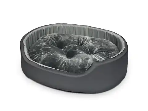 ⁨CONE BED WITH PILLOW size M 57x48 Smooth dark grey⁩ at Wasserman.eu
